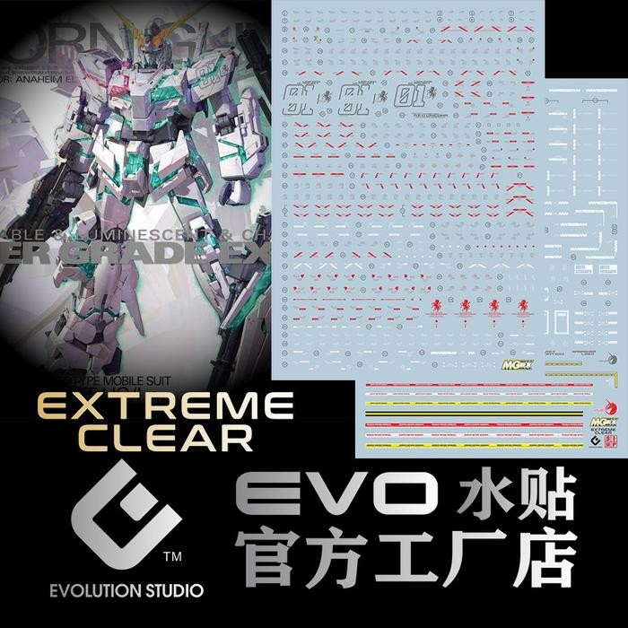 MGEX UNICORN GUNDAM VER.KA WATER DECAL EVO SIMP DECAL