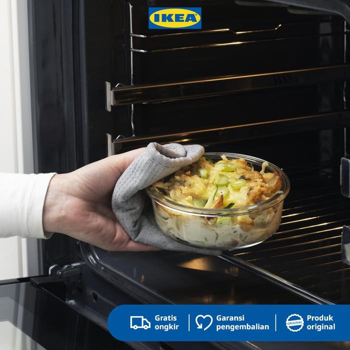 DJJ IKEA 365+ Tempat Makanan Tanpa Tutup Kaca Bulat 400mL Wadah