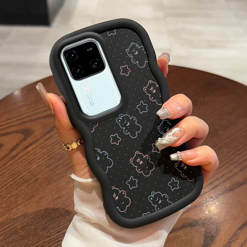 Casing Untuk VIVO V30 5G V30 Pro 5G Case Casing pola Bunga peri Kasing HP Cesing lunak Kasing Macaro