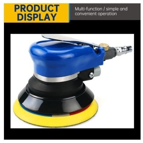 REAIM Air Orbital Sander 15000 rpm Sander Orbital 5 Inch Mesin Amplas Orbital dengan Konektor Hose
