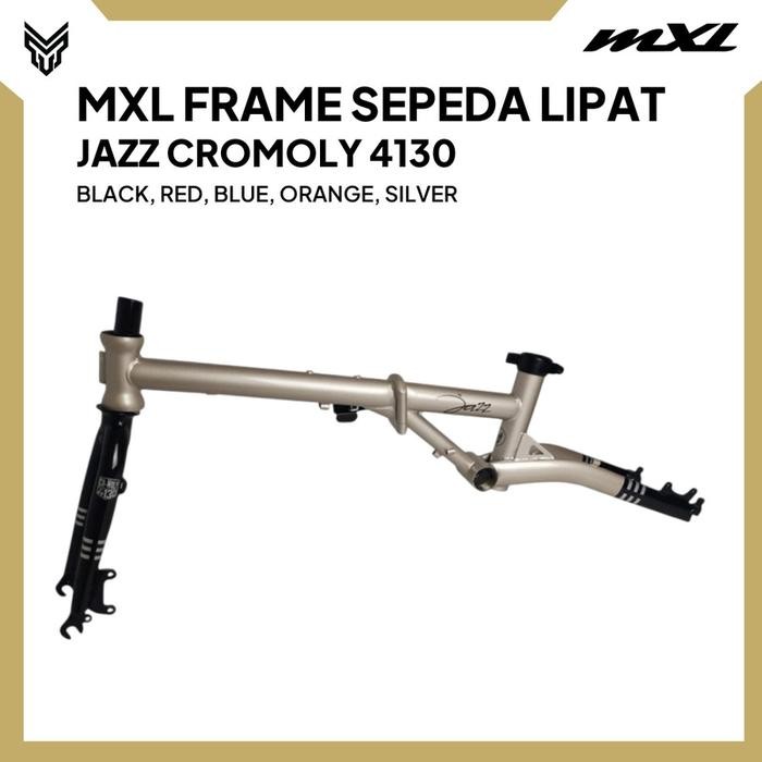 Terbaru MXL Frame Sepeda Lipat Jazz Folding Bike Hybrid Bahan Chromoly 16 Disc