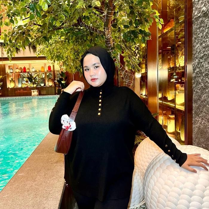 1fihz- Inner Rajut// Batwing Rajut Jumbo Wanita Ld 120,130,140,150,160 Cm