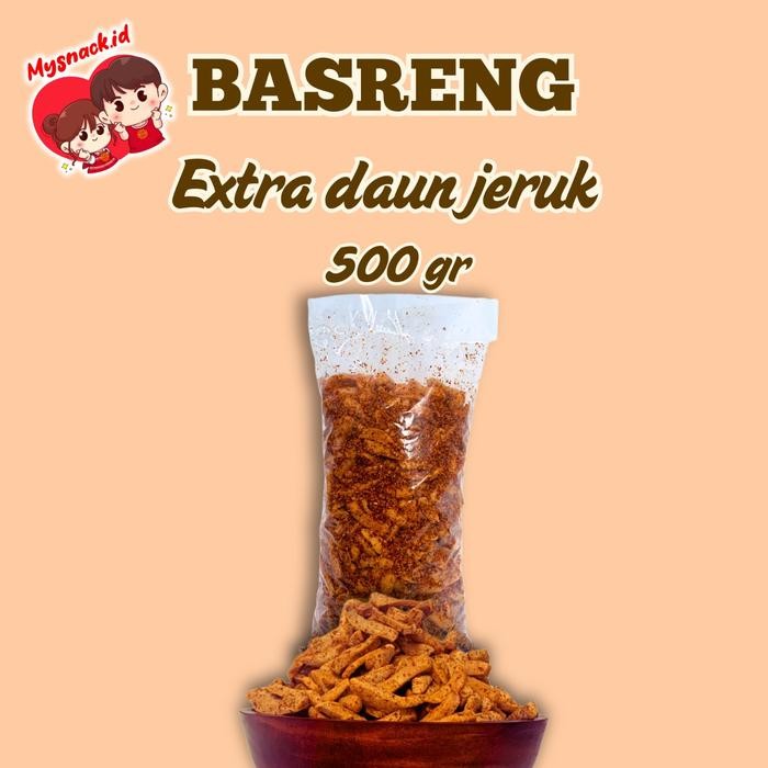 BASRENG 500GR PEDAS DAUN JERUK BASRENG PEDAS
