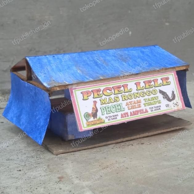 Miniatur / Diorama / Maket / Replika Tenda Pecel Lele skala 1:64