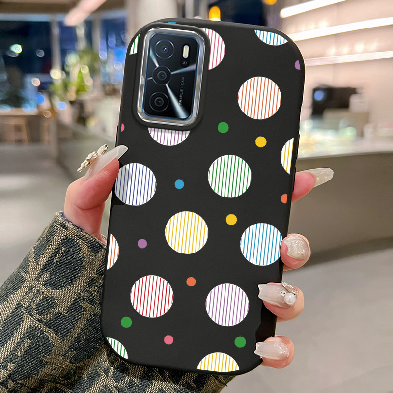 Casing Hp Untuk OPPO A16 A16s A54s Case Motif Bola warna-warni Shell Ponsel baru Kesing Anti Drop Ka