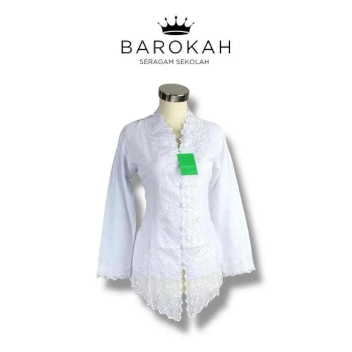SIAPKIRIM kebaya putih Sekolah SD SMP SMA sekolah guru aBaju Fashion READY STOCK