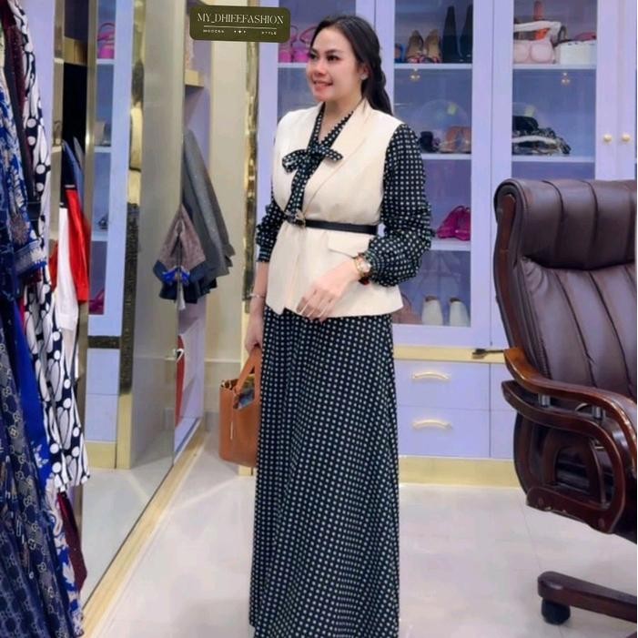 d1yv- Mydhieefashion-Gamis Blazzer Salsa W130