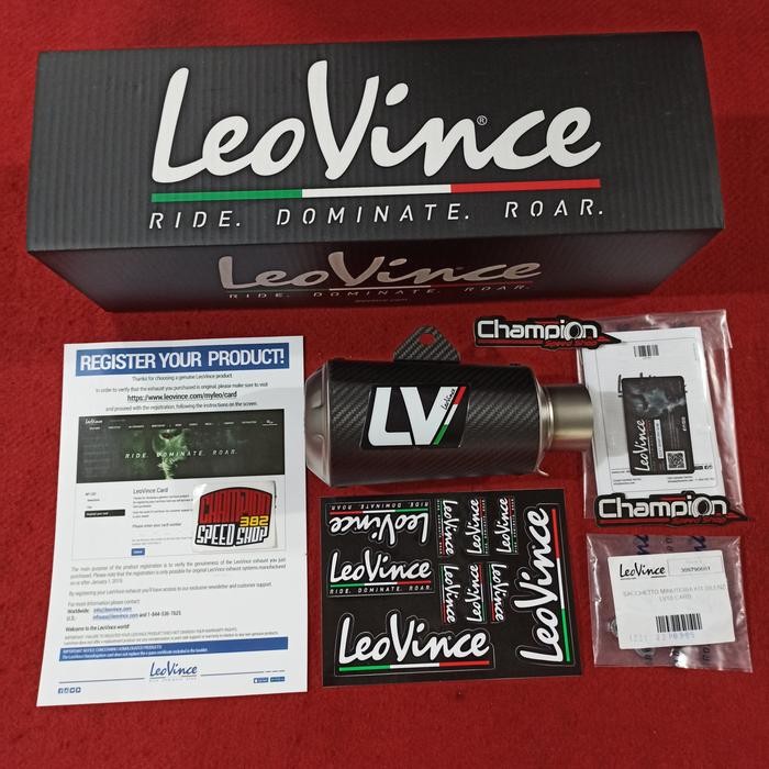 ORIGINAL Silencer Knalpot Leovince Leo Vince LV 10 LV10 Carbon 54mm Italy READY STOCK