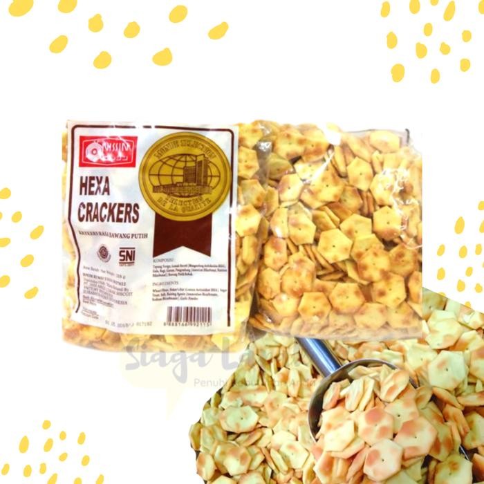 ORIGINAL! Hexa Crackers 225gr Nissin Biskuit Asin Gurih