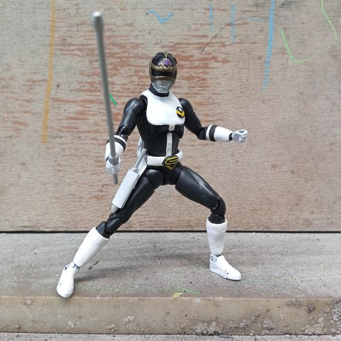 h4d2- Action Figure Custom Shf Super Sentai Goggle V Black Super Sentai