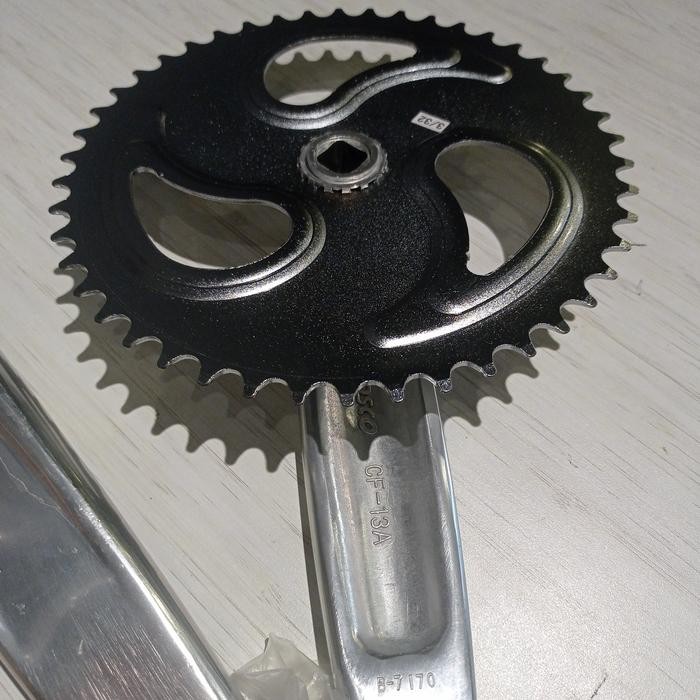 Crank Lasco alloy 44T/46T Klasik