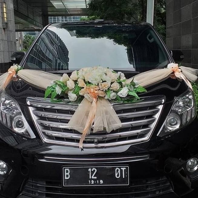 BUKET BUNGA MOBIL PENGANTIN, BUNGA PALSU, untuk hias mobil pengantin