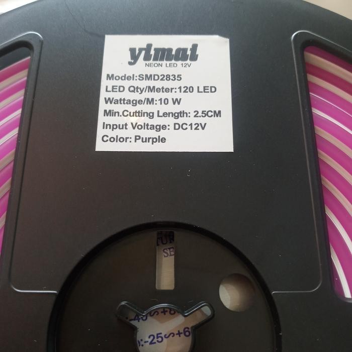 Yimai Lampu Led Neon Flex Dc 12 V Warna Ungu ( Purple)
