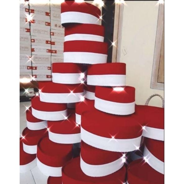 ASLI PECI MERAH PUTIH / SONGKOK / PECI BENDERA MERAH PUTIH / MERAH PUTIH READY STOCK