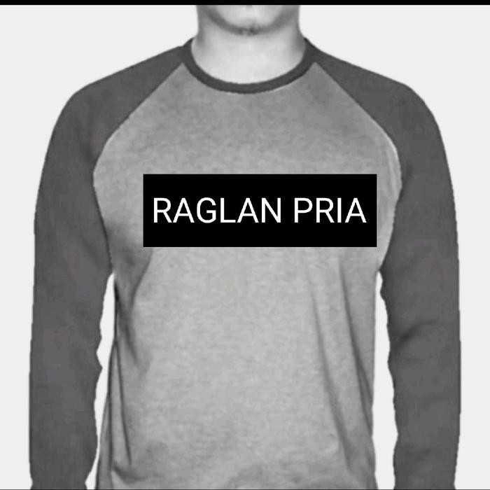 POLA KAOS RAGLAN PRIA DEWASA 5 UKURAN LENGAN PANJANG DAN PENDEK Pria new
