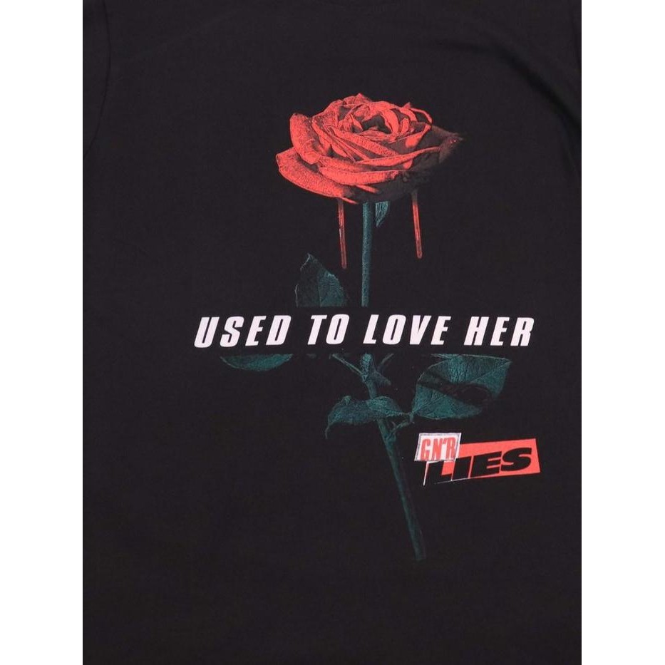 Kaos Baju Gnr Guns N Roses Original Import Used To Love Her Rose Promo