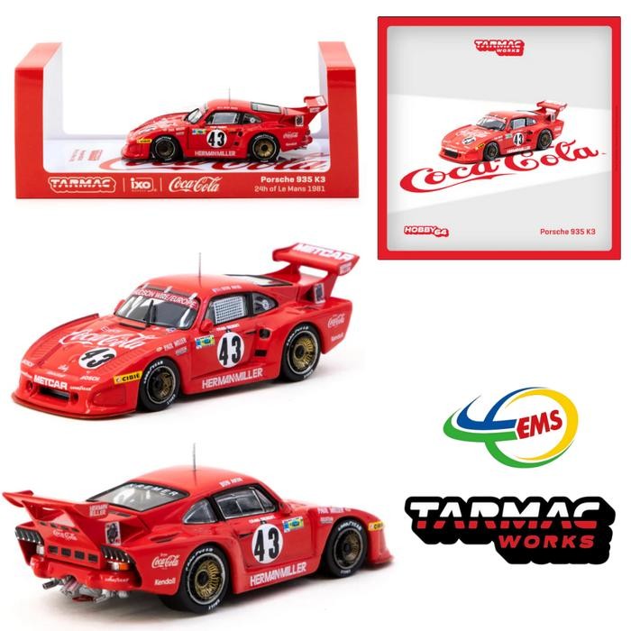 SALE T64-079-81LM43 - Tarmac Works 1/64 Porsche 935 K3 24h of Le Mans 1981 Bob Akin / Paul Miller /
