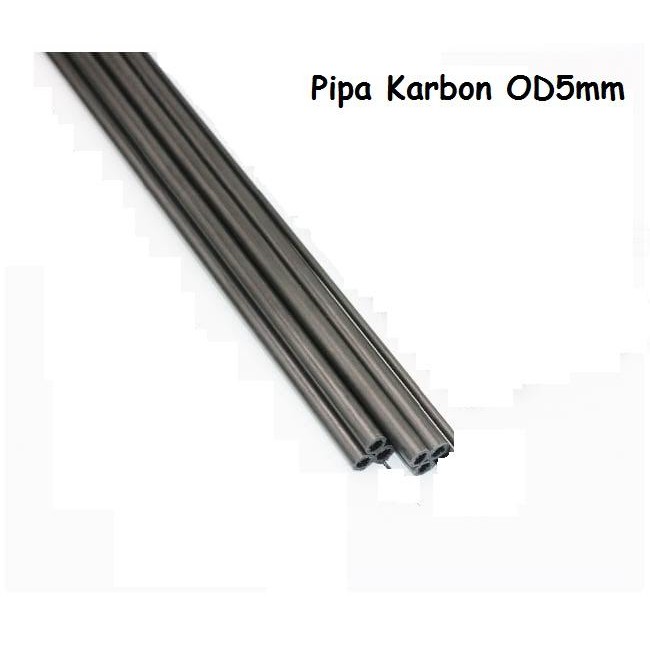 oep6- Pipa Karbon 5Mm Carbon Fiber Tube 5Mm X 500Mm Quadcopter Airplan Rc