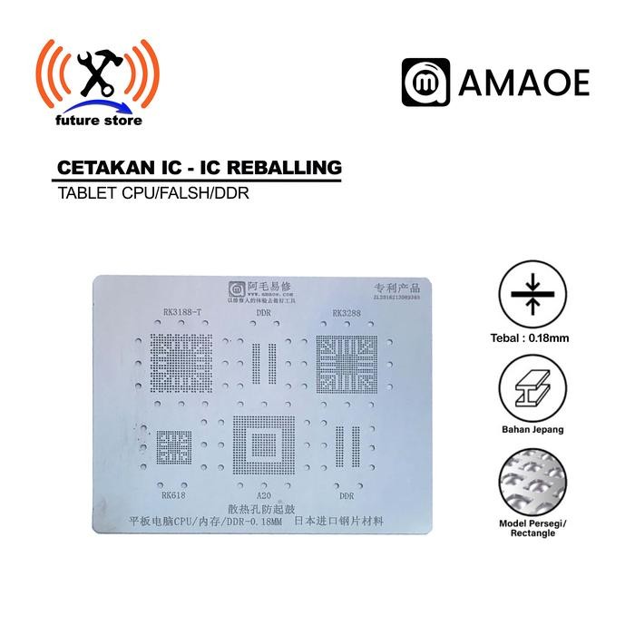 AMAOE CETAKAN IC AMAOE FOR RK3188-T DDR RK3288 RK618 A20 DDR Tablet CPU/FALSH/DDR ORIGINAL