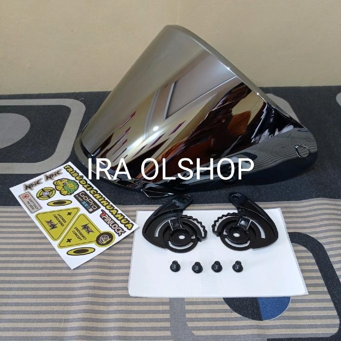 kaca visor helm nhk r6 flat visor nhk r6 iridium