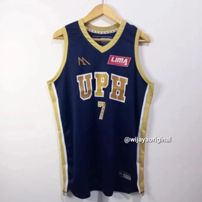 JERSEY BASKET ORIGINAL LIMA UPH NOMOR RANDOM - NAVY
