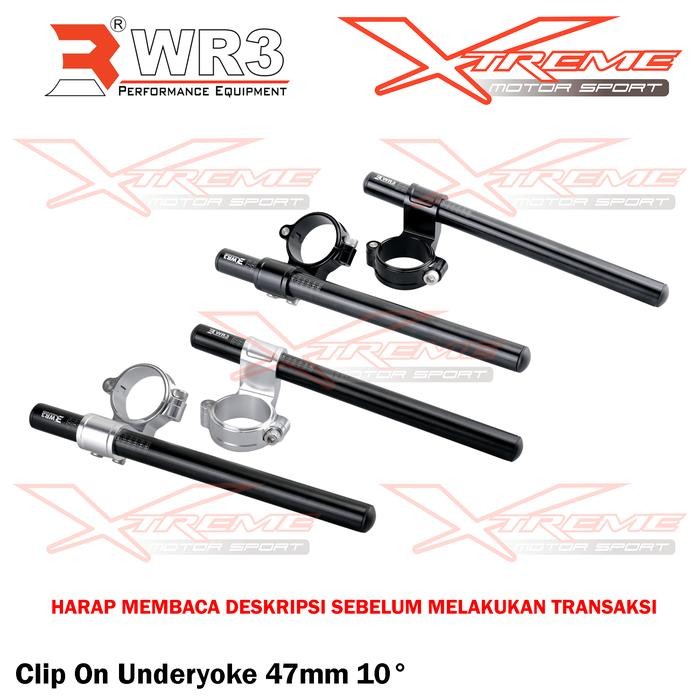 Limited Stang Jepit / Clip On Underyoke Wr3 47Mm 10 R15 V3 V2 R15V3 R15V2 / R25 New 2018 Terlariss