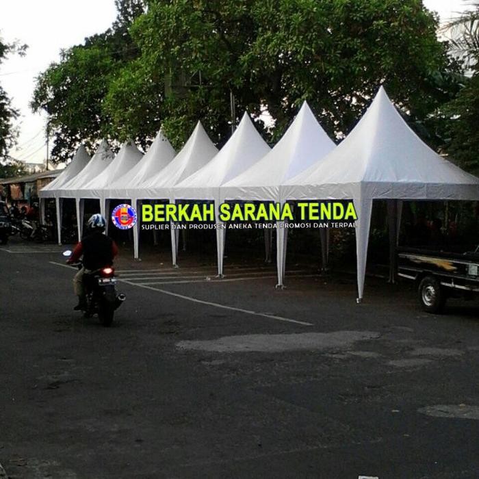 Terpal tenda kerucut ukuran 3x3