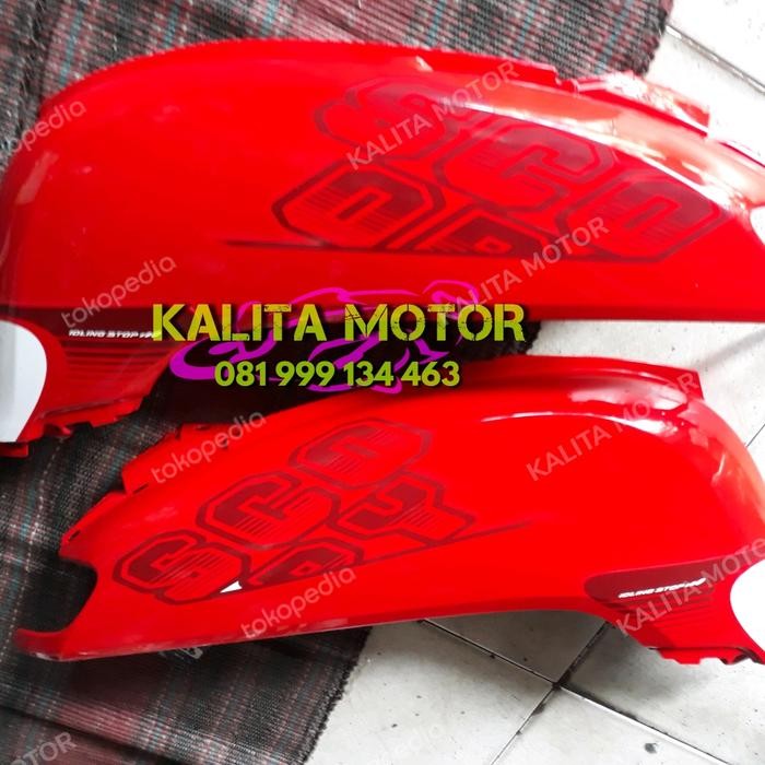 Sale Kalita Motor Cover Body Samping Kanan Kiri Honda Scoopy Led Ring12 2017 Dilengkapi Stiker