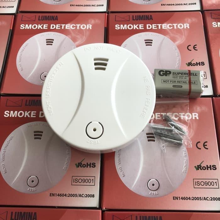 Smoke Detector Tanpa Kabel Lumina Fire Alarm/ Smoke Alarm Detector