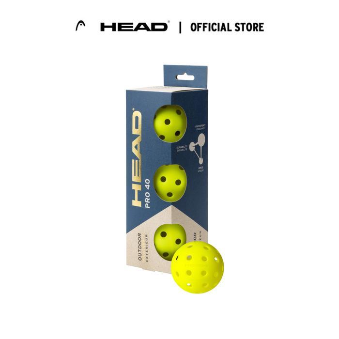 HEAD Pickleball - 3B/3 Balls (1 Pack) for Pickleball - Bola Pickleball
