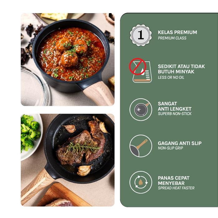 Debellin Premium Cookware Set - Absolute Granite Starter Package