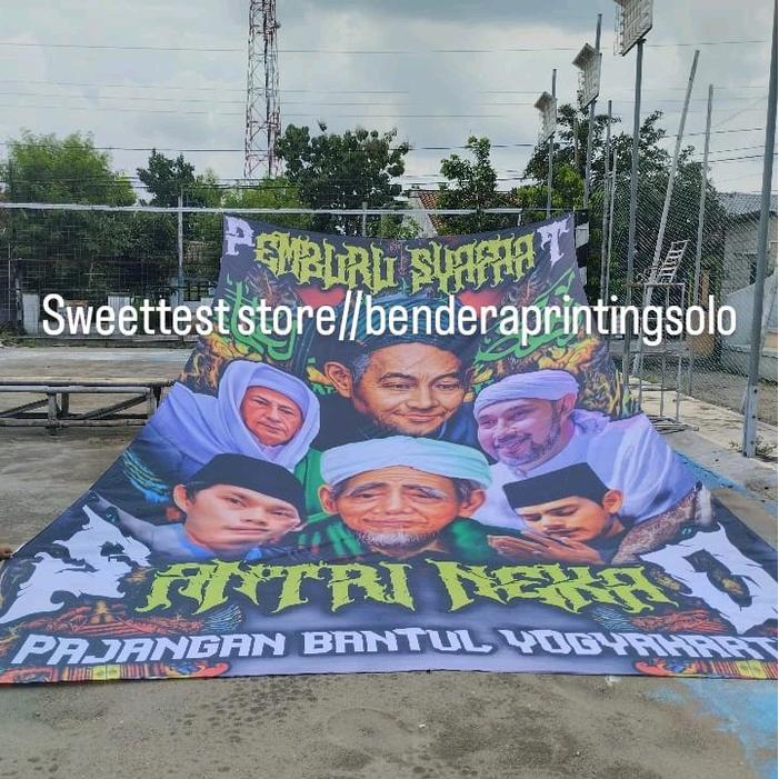 READY STOK + BENDERA PRINTING CUSTOM, BENDERA SOLO, GIANTFLAG PRINTING CUSTOM, BENDERA SHOLAWAT,