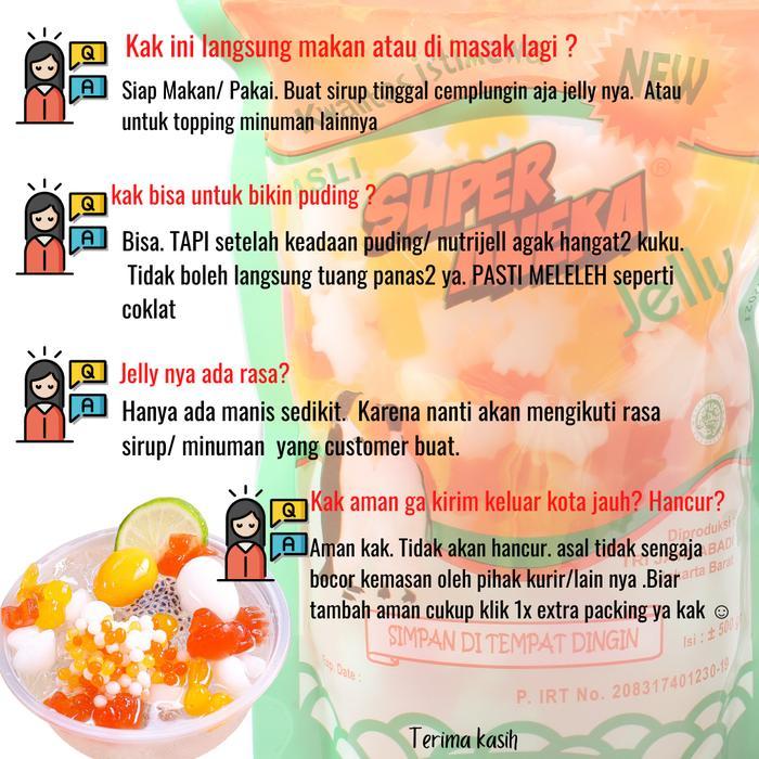 Jelly Motif Ikan "Super Aneka Jelly"/ Jelly Murah/ Jelly Pelangi 500Gr Populer