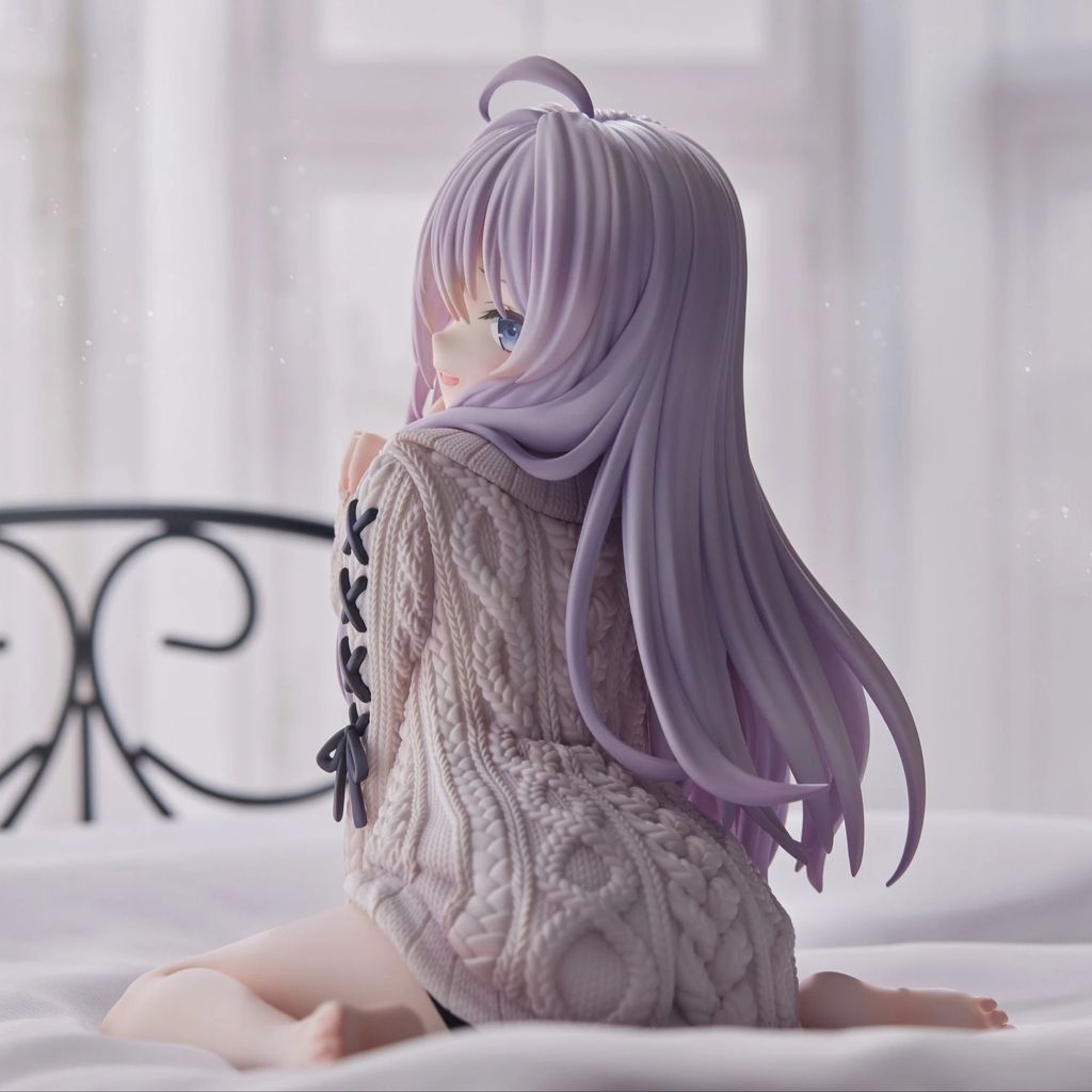 15cm The Journey of Elaina Anime Figure Knit Dress Witch Elaina Action Figure PVC Collection Model