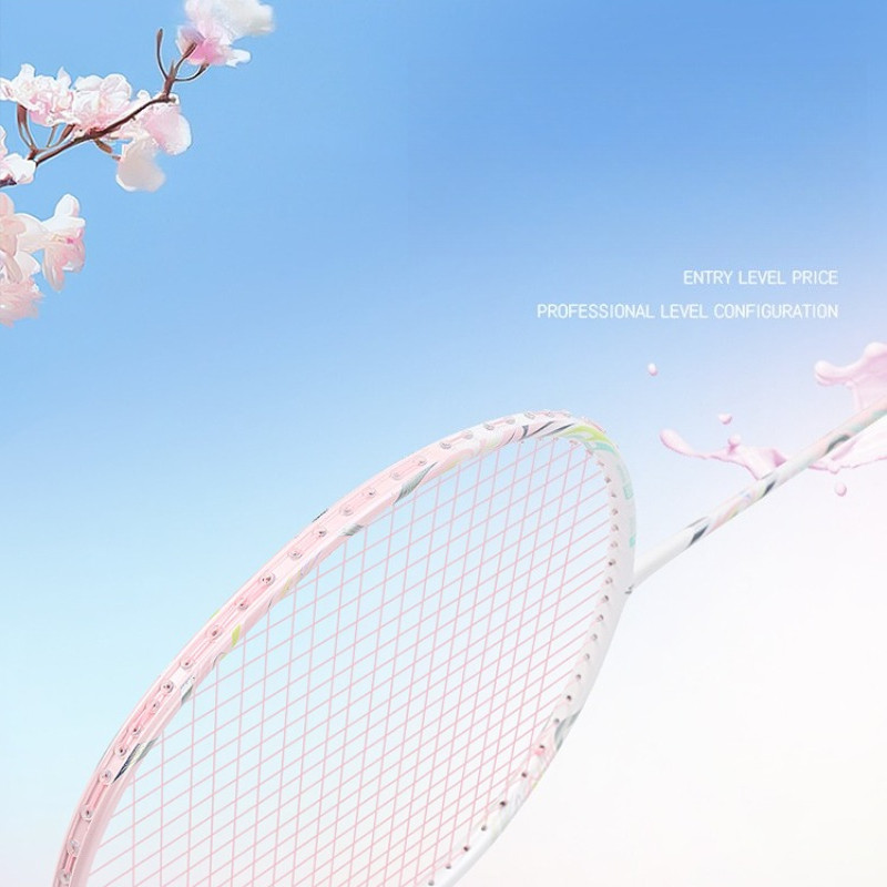 Kawasaki 5U Badminton Racket 22-30 LBS Original Design All Carbon Racket Professional Offensive