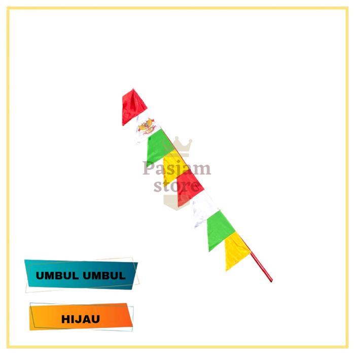 10 Pcs Umbul - Umbul Warna Warni 8 Gergaji Kain