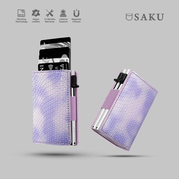 Eiger - Dompet Kartu Snake Pria Wanita Smart Wallet Card Holder Anti Rfid Uang Kulit