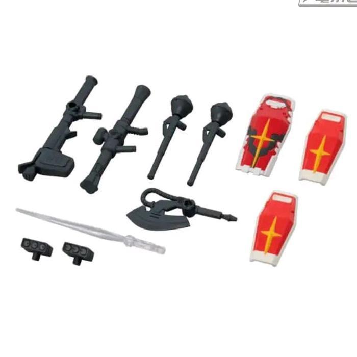 HOT SALE GACHA GASHAPON BANDAI GUNDAM MOBILE SUIT ENSEMBLE 30 - ACC RX78 ZAKU CHAR AZNABLE