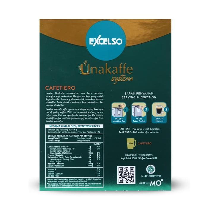 Excelso Kopi Kapsul Unakaffe Cafetiero
