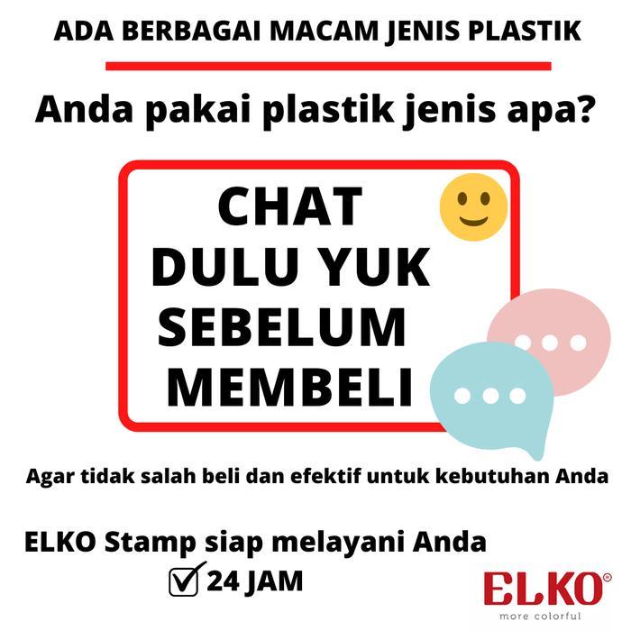 NEW Tinta Stempel Permanen Plastik Expired Date Warna HITAM - ELKO 100 ML