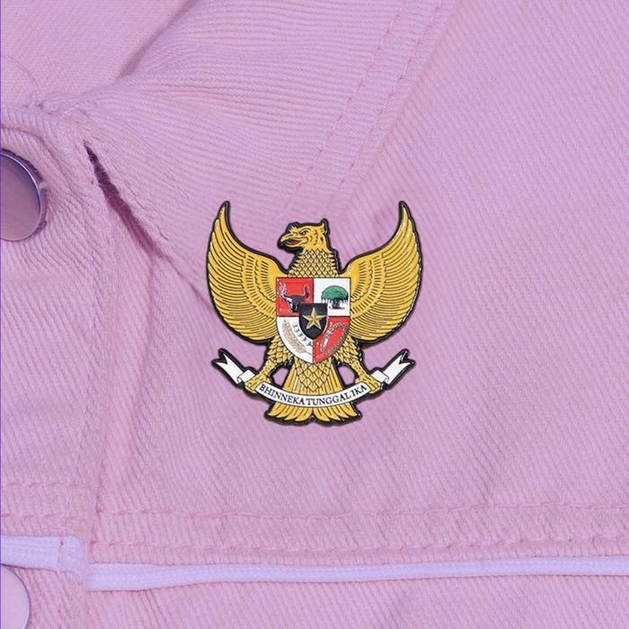 Enamel Pin Bros Bhinneka Tunggal Ika Indonesia Negara Persatuan