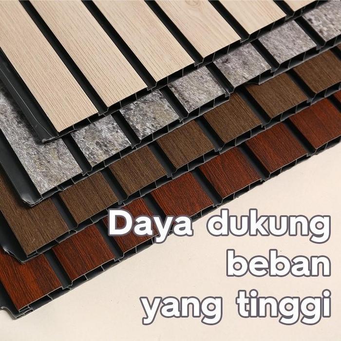 Paus Biru - Wood Panel Wpc Dinding 30Cm X 290Cm Wall Panel Dekorasi Dinding Anti Air Kolong Dapur