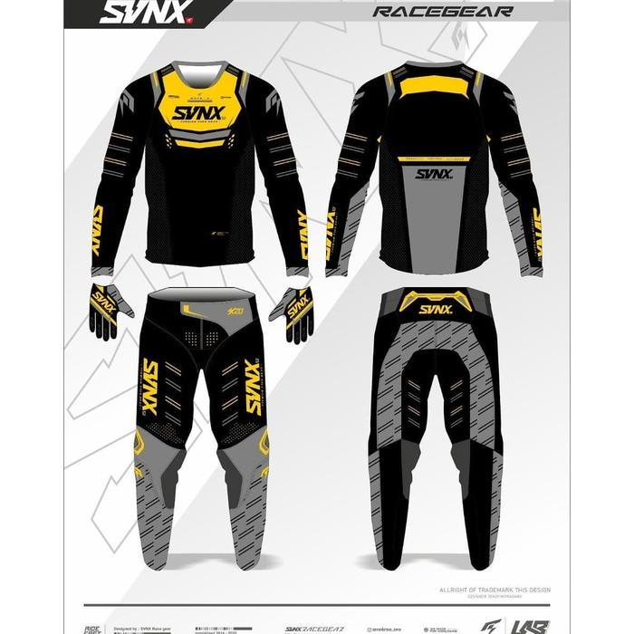 Promo Gearset Svnx Jersey Set Motocross Svnx Premium Original