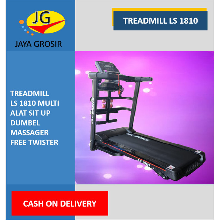 Alat Fitness Treadmill Elektrik LS 1810 Multifungsi New