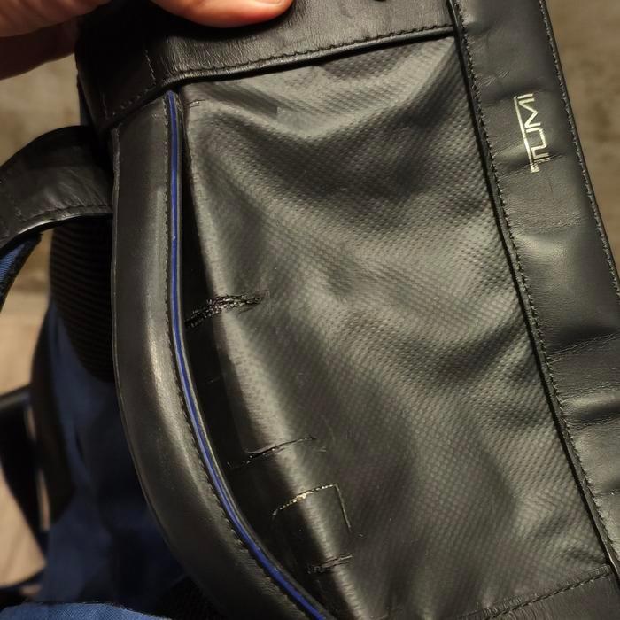 TUMI Tahoe Kent Flap Backpack- Blue Terlaris