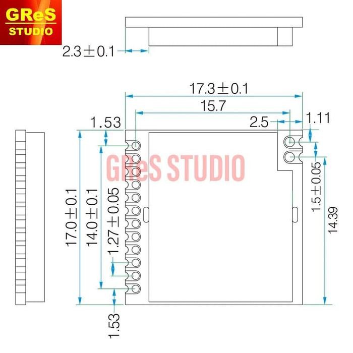 LONG RANGE 4KM 868MHZ 915MHZ SX1276 LORA MODULE LORA1276