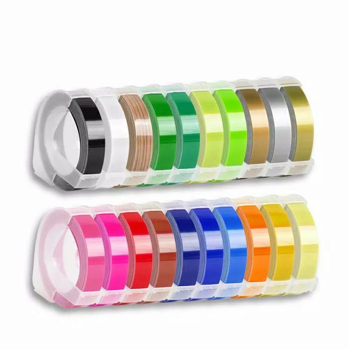New TAPE LABEL MAKER REFILL 9MM DYMO MOTEX CIDY