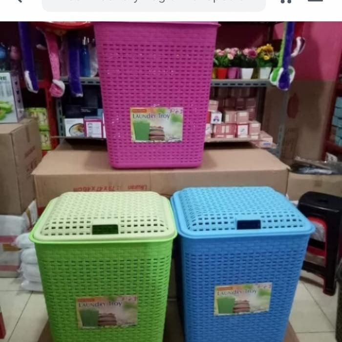 KERANJANG LAUNDRY TUTUP