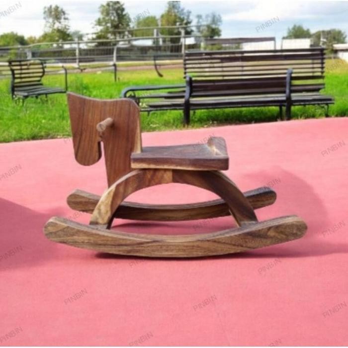 NEW Mainan kuda kudaan goyang kayu [terbaik][terlaris]