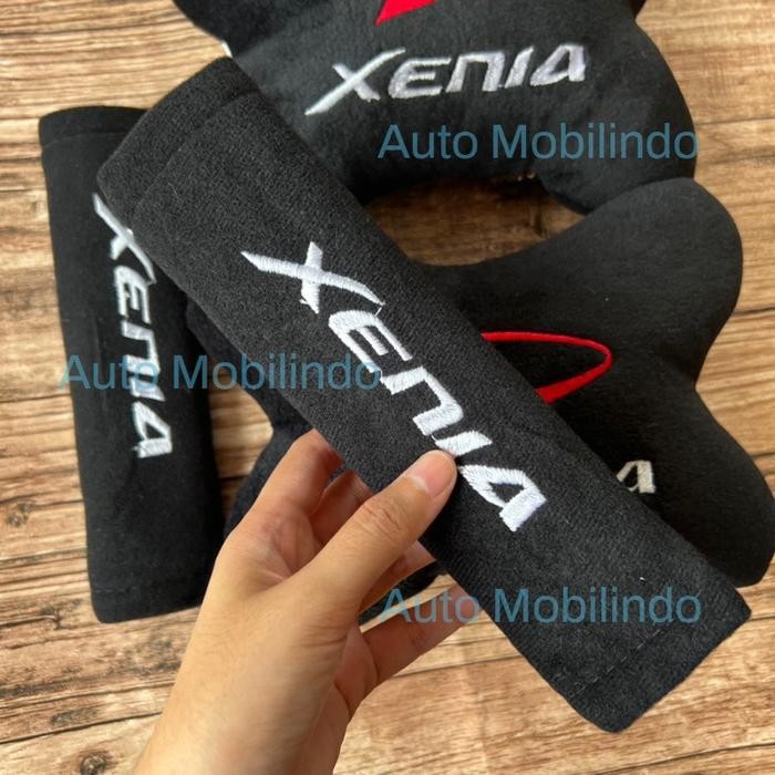 Bantal Mobil Xenia Bantal Leher Jok Mobil Cover Seatbelt Xenia
